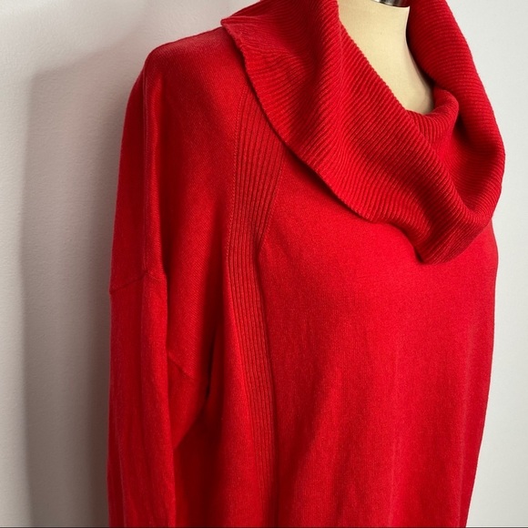 Banana Republic Red Cowl Neck Sweater - Picture 4 of 7